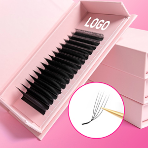 Ciglia a W Meecil 3D 4D 6D 8D 10D 5D, ciglia a forma di W personalizzabili con etichetta privata, 0.07 <span class=keywords><strong>C</strong></span> DD Curl - Product Image 6