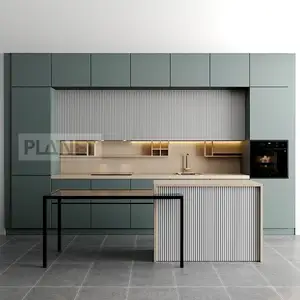 家具-拉瓦尔品第-厨房-橱柜厨房半岛橱柜中密度纤维板彩色橱柜