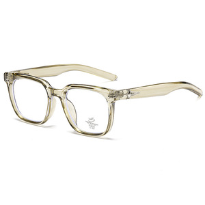 Monture de lunettes carrées pour homme Qianai P5-6281, monture intégrale en acrylique, anti-UV, anti-lumière bleue, design hexagramme - Product Image 1
