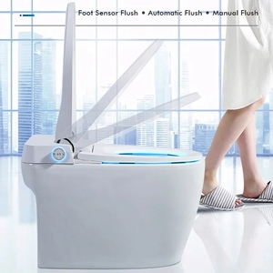 Salle <span class=keywords><strong>de</strong></span> bain moderne articles sanitaires WC en céramique <span class=keywords><strong>toilette</strong></span> montage au sol cuvette <span class=keywords><strong>de</strong></span> <span class=keywords><strong>toilette</strong></span> luxueuse intelligente - Product Image 2