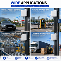 Lector RFID de Larga Distancia IP65 Resistente al Agua, UHF 902-928MHz, 1-5m, ISO18000-6C, Wiegand 26 34 RS232 para Estacionamiento