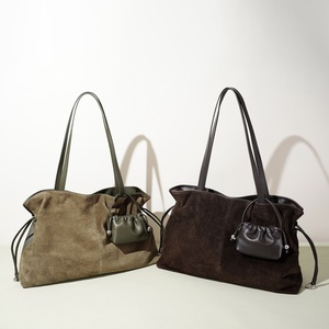 Sac à main pour femme en daim de haute qualité, tendance et élégant, sac à bandoulière pour jeunes filles, de <span class=keywords><strong>marque</strong></span>, faible MOQ - Product Image 2