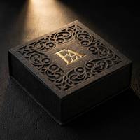 Boîte d'invitation exclusive pour événement, artisanat haut de gamme, papeterie pour dîner VIP avec fermeture magnétique
