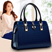 2021 Hot Koop Crocodile Lederen Dames Schoudertassen Vintage Pu Portemonnee Vegan Handtas Vrouwen Handtas