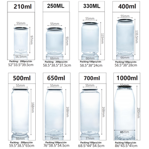 Groothandel Pull-Ring <span class=keywords><strong>Plastic</strong></span> Flessen 250/330/<span class=keywords><strong>500Ml</strong></span> Huisdier Kan Voor Vruchtensap Soda Water Andere Dranken - Product Image 6