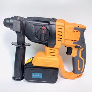 Marteau perforateur sans fil au lithium, perceuse à percussion sans balais, marteau rotatif de démolition léger rechargeable, orange LQ01, services OEM - Product Image 2