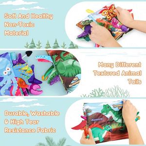 Libros de Tela para Bebés, Libros Educativos Suaves para Bebés y Niños Pequeños, Juguetes Sensoriales de Aprendizaje - Product Image 5