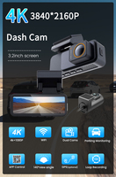 Layar IPS 4K 2026 Garansi 1 Tahun Lensa Ganda 2 Kamera Depan/Belakang Wi-Fi Opsional GPS Penglihatan Malam Sudut Lebar