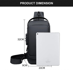 Marsupio Multifunzione per Escursionismo, Borsa Impermeabile Antifurto con USB, Borsa a Tracolla per Uomo - Product Image 6