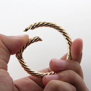 Twisted Spring Ring Open Buckle Zinc Alloy Round Connecting Buckle Keychain Bag Accessories 6 Inch 4.9 Line Durable - Product Image 2