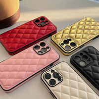 Nouvelle coque de téléphone de luxe pour iPhone 16 15 14 Pro Max, étui de créateur en cuir PU pour iPhone 13 12 Plus, sacs de téléphone tendance