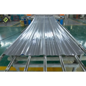 Tuiles de <span class=keywords><strong>toiture</strong></span> en PVC ondulé trapézoïdal de petite taille au design moderne, en résine synthétique, <span class=keywords><strong>pour</strong></span> les toits d'hôtels et de bâtiments - Product Image 4