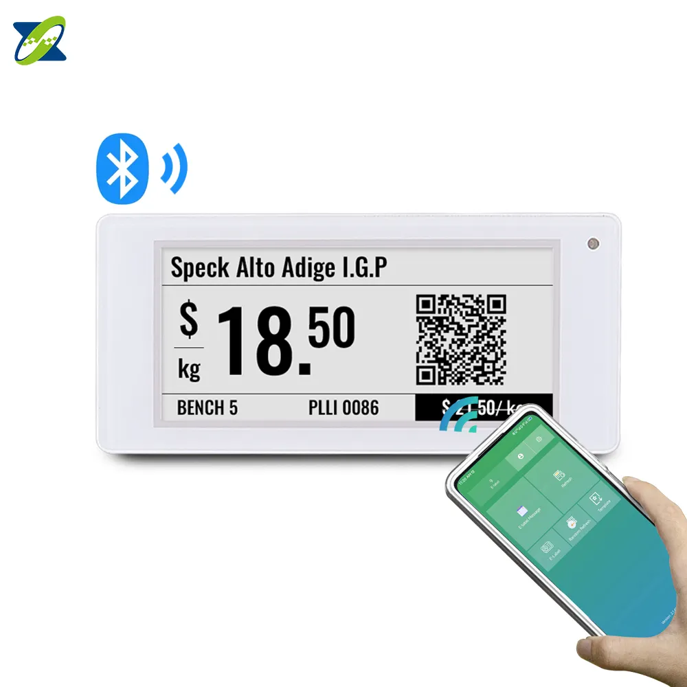 Zhsunyco ESL 2.66 Inch Cloud System Digital Price Tag Eink Display 3 Colors Screen Electronic Shelf Label