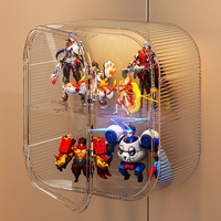 Présentoir mural sans perçage, support en acrylique transparent pour Lego Sets Toy Models Blind Boxes avec crochet adhésif
