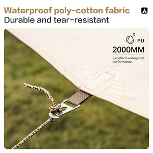 Mobi GardenEra ERA 500 Parasol grande de cuatro espacios para exteriores Toldo impermeable multiusos a prueba de lluvia - Product Image 4