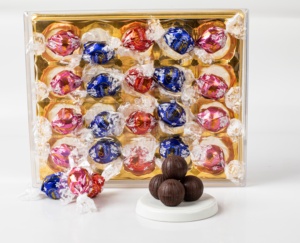 Toptan KENLAIFU Bittersweet çikolata Mellow topu dolum şurubu reçel katı formu lal siyah kutu ambalaj ile 250g - Product Image 2