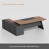 LBZ-134X Bureau de direction en L et ensemble chaise Xiao Hanjiang - Mobilier de bureau moderne et épuré