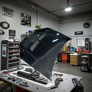 Capó de Fibra de Carbono Estilo JS para <span class=keywords><strong>Honda</strong></span> <span class=keywords><strong>Civic</strong></span> EK 1996-1998 - Product Image 5