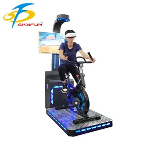 Fitness Equipment 9D VR Bicycle Coin Operated Game For Amusement Park