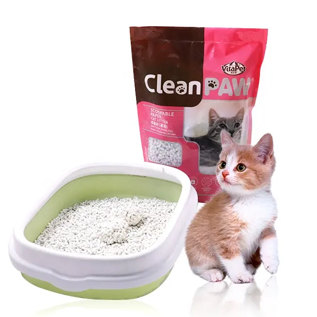 ECO CAT LITTER MADE FROM RECYCLED PAPER IN CHINA