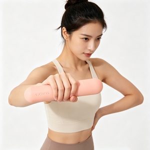 Customizable Silicone-Coated Small Hand Pattern <b>Dumbbell</b> Bar Anti-Slip Customizable Portable Hand Grip Design for Yoga Pilates - Product Image 1