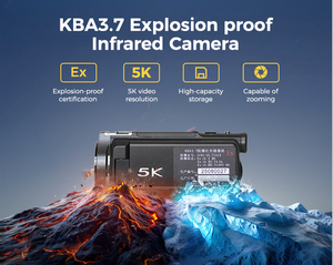 Cámara Digital Portátil Intrínsecamente Segura de 5k con Sensor CMOS de 48mp, Kba3.7, con Zoom Óptico de 12x y Visión Nocturna para Petróleo y Gas, Kba3.7 - Product Image 2