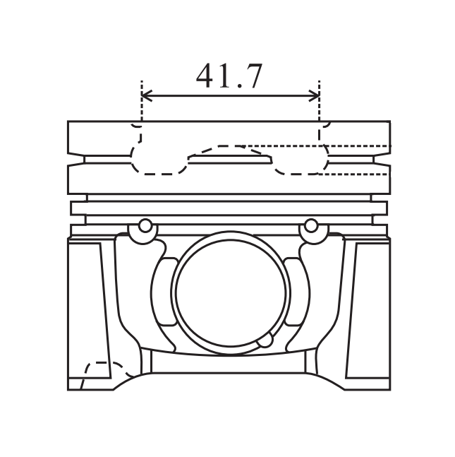 びたみん ヒルマンハンターエンジンピストン4cyl 81.54mm 92123600