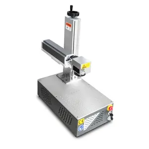 Laser de fibra 30w 50w 60w portátil com gravura rotativa fotos em metal presentes personalizados gravador do laser