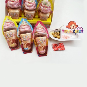 Fabricants de bonbons OEM - Chocolat en forme de crème glacée sucrée avec confiture et biscuits - Chocolat avec surprise pour enfants - Vente en gros - Product Image 2