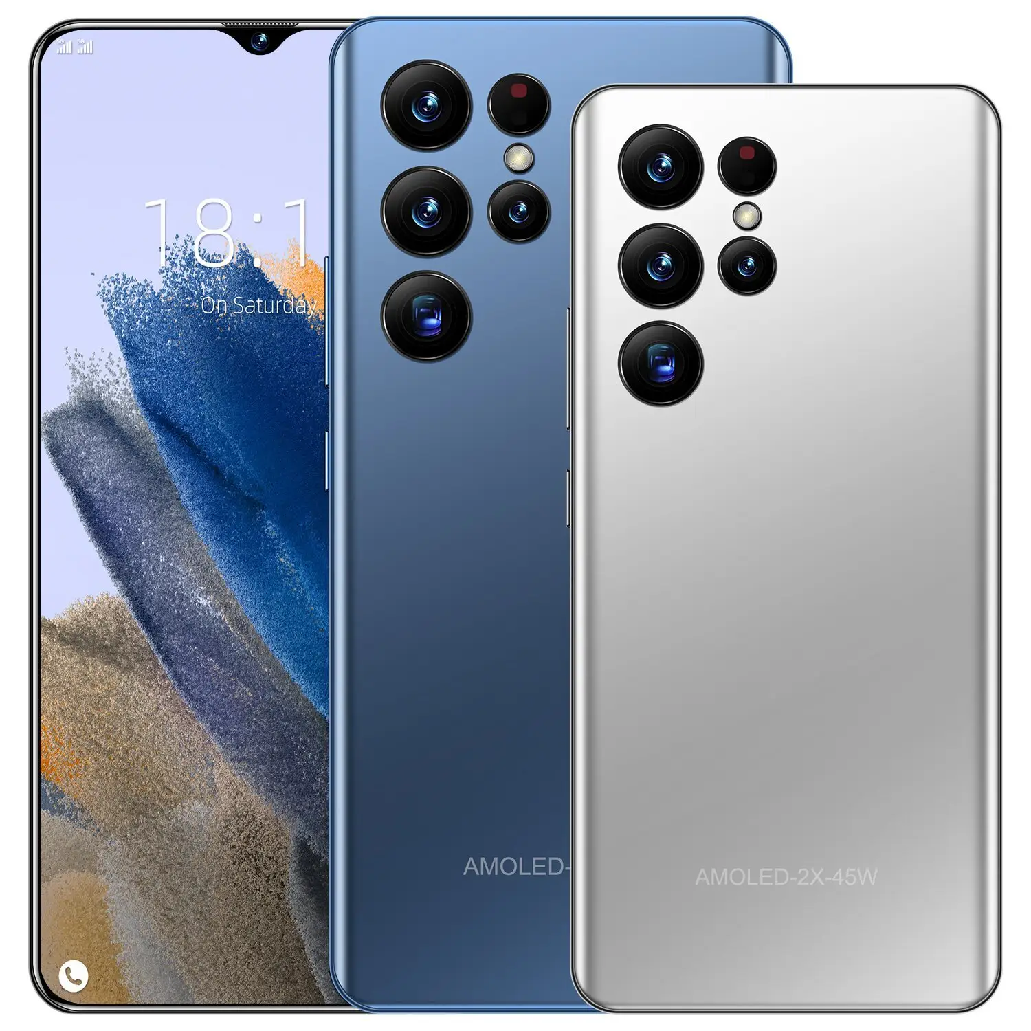 Lage Geprijsde Grensoverschrijdende Mobiele Telefoon S22 Ultra Android 8.1 Alles-In-Één 7.3 "Groot Scherm 5 Megapixel (16 1) Populaire Verkoop