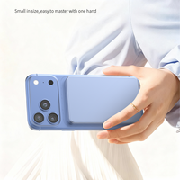 Power Bank Ultra Tipis dan Ringan, Mudah Dibawa, Kapasitas 5000mAh, Pengisian Cepat, Pengisi Daya Nirkabel untuk Ponsel dan Jam Tangan