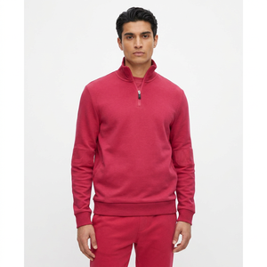 2026 OEM & ODM High Quality Men's Custom Factory Half-Zipper Sweatshirts for Men Cotton Hoodies with <b>Mock</b> <b>Neck</b> Zip-Up - Product Image 1