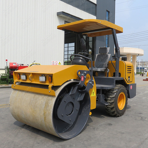 รถบดถนนแบบนั่งขับ 3 ตัน เครื่องบดอัดดินไฮดรอลิกแบบสั่นสะเทือน 3000 กก. แบบดรัมเหล็กเดี่ยว เครื่องบดอัดดินดีเซล คอมบิโรลเลอร์ - Product Image 5