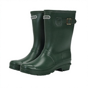 Botas de Lluvia Impermeables de Media Pantorrilla, Populares, Térmicas, Antideslizantes, Transpirables y Resistentes al Desgaste para Mujer, para Invierno, Otoño y Todas las Estaciones - Product Image 3