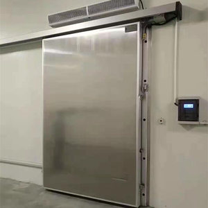 Puerta Industrial Doble Corredera de Acero Inoxidable con Panel Sándwich de Poliuretano Aislado, Manual/Automática, con 15 Años de Vida Útil - Product Image 2