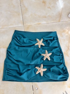 Stok 7 renk kesip plaj elbisesi Trendy denizyıldızı Beachwear mayo kapak Ups <span class=keywords><strong>M</strong></span>-XL - Product Image 5