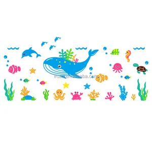 Changyou Ocean series lovely whale wall decoration is suitable for children's room decoration stickers