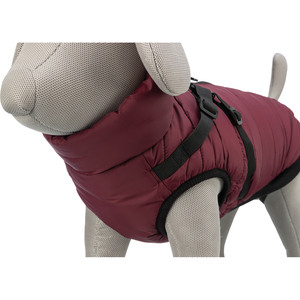 Pirou XXS Winter Harness Coat for <b>Pets</b> 24 cm Maroon Stylish <b>Pet</b> <b>Clothes</b> - Product Image 5