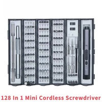 Kit de réparation 128-en-1 - Tournevis électrique sans fil magnétique - Ensemble d'outils de réparation pour téléphone portable