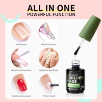 Kit de 2 Gels UV Constructeurs de Couleur pour Ongles, Vente en Gros Usine, OEM ODM, Logo Personnalisé, Longue Durée, Non Toxique, Base Coat Soak-off