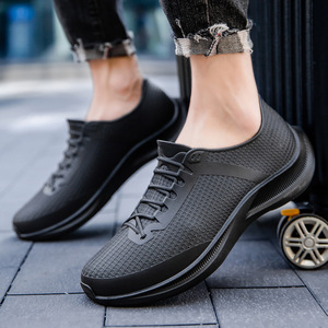 Botas de <span class=keywords><strong>Lluvia</strong></span> Antideslizantes <span class=keywords><strong>para</strong></span> <span class=keywords><strong>Hombre</strong></span>, <span class=keywords><strong>Zapatos</strong></span> Impermeables, Nuevas Botas de <span class=keywords><strong>Lluvia</strong></span> Cortas de Moda, Estilo Coreano, Exportación Transfronteriza - Product Image 1