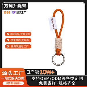 Colorful Braided Phone <b>Lanyard</b> With Plastic Hook Multicolor Detachable Keychain <b>For</b> Water Bottle And <b>Keys</b> - Product Image 4