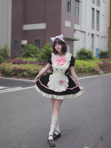 Lolita Maid Dress Costumes Cosplay Nouveau Mignon pour Chat Filles Femme <span class=keywords><strong>Serveuse</strong></span> Maid Party Stage Costume - Product Image 3