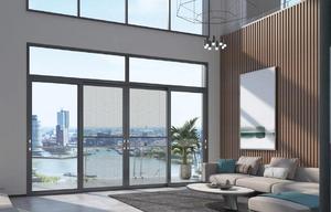 <span class=keywords><strong>Porta</strong></span> Scorrevole in Alluminio e Vetro Moderna ed Efficiente dal Punto di Vista Energetico, Insonorizzata, Personalizzabile per Soggiorno - Product Image 6