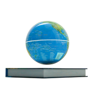 Globe Terrestre Magnétique Flottant à Lévitation Magnétique 14cm pour Décoration de Bureau Portable