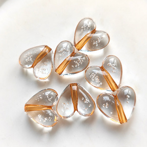 Cuentas acrílicas transparentes de corazón DIY más colores para elegir 17,7x15,6X8mm agujero: aproximadamente 2,5mm aproximadamente 386 unids/bolsa 1892167 - Product Image 4
