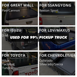 T6 2007 2012 <span class=keywords><strong>2018</strong></span> 2019ฟอร์ดแรนเจอร์ T9 T7เดี่ยวมีฝาปิดลูกกลิ้งชัตเตอร์กล่องหลังรถบรรทุกที่คลุมเตียง - Product Image 6