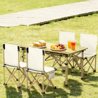 Tables et chaises de pique-nique pliantes de camping de plage pliantes portables et légères pour l'extérieur pour les pique-niques et les aventures à la plage