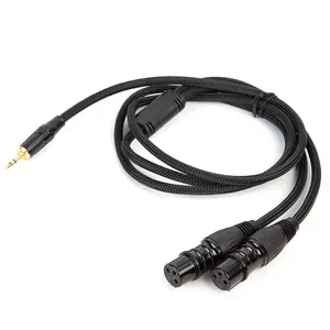 Cable Matters 3.5mm 1/8 Inch TRS to 2 XLR Cable Male to Female Aux to Dual XLR Breakout Cable