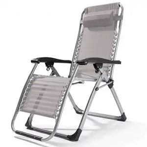 Chaise de plage pliante portable, fauteuil de camping sans gravité